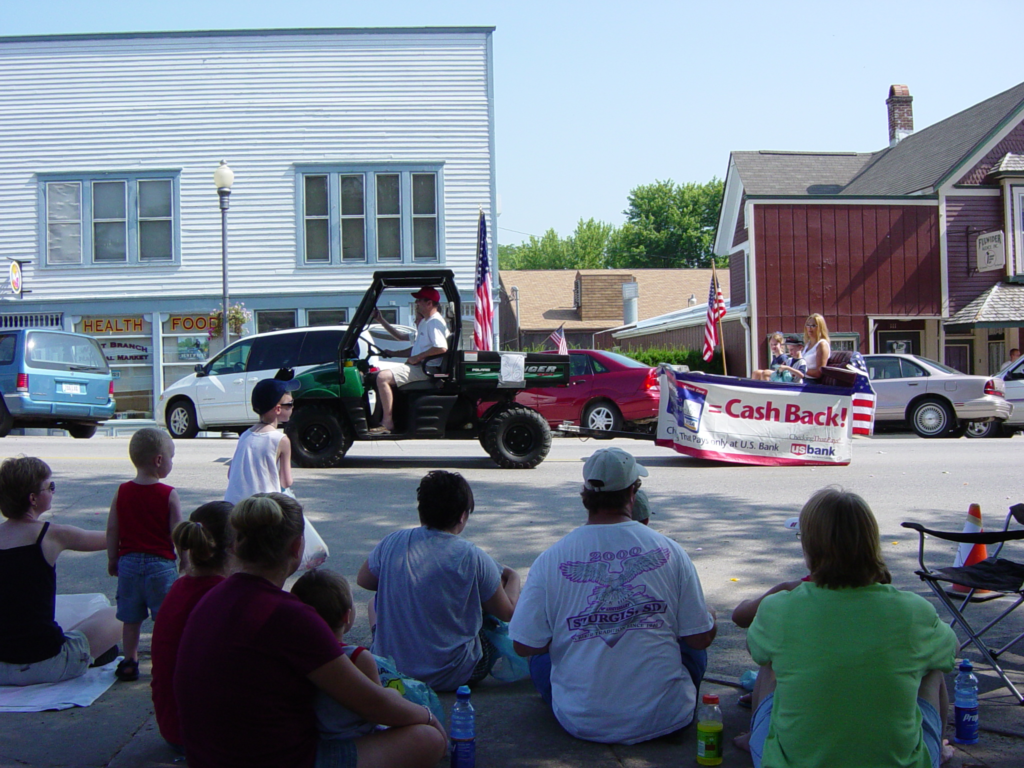 Another tractor pulling a little float.