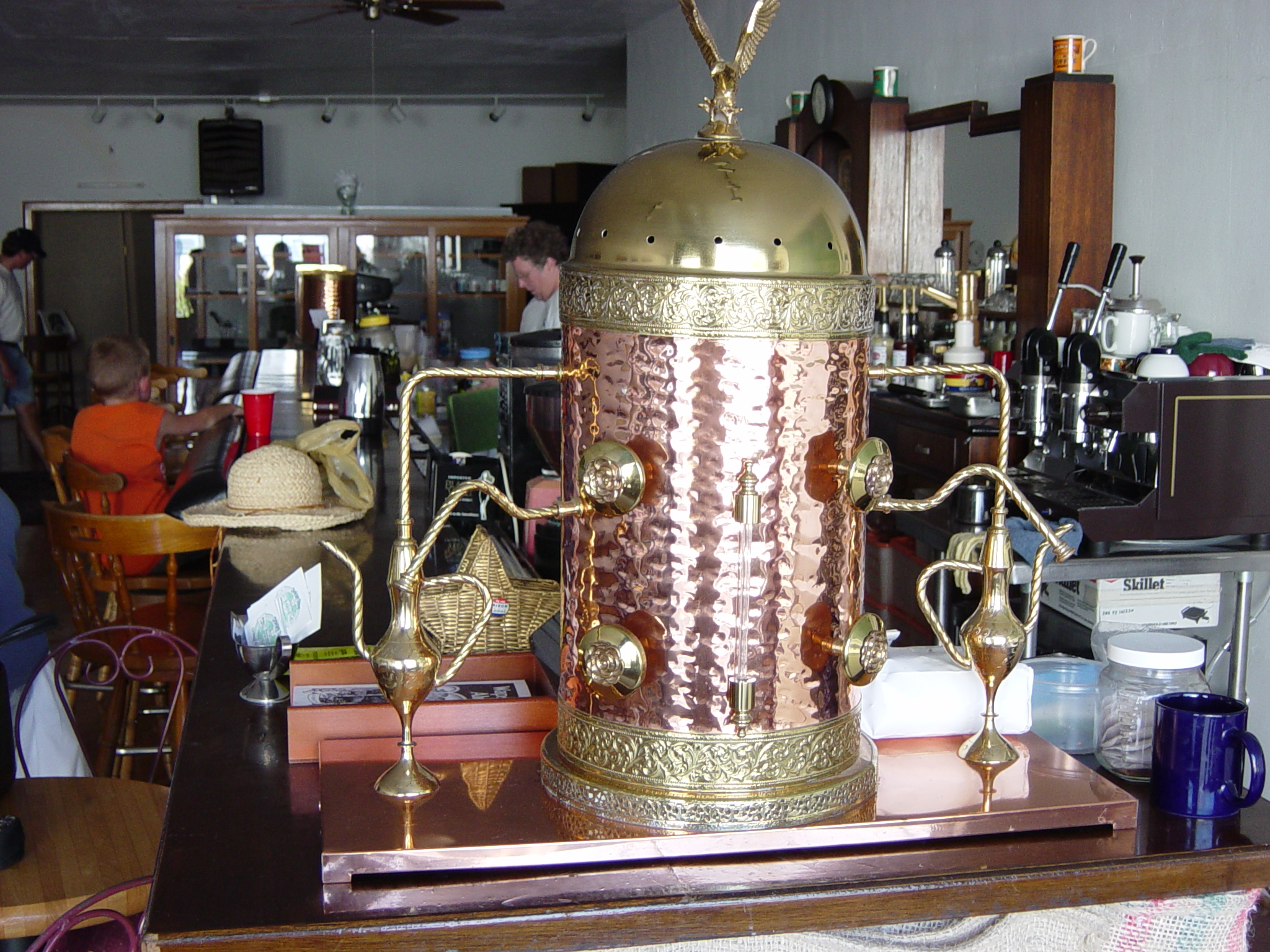 Spanish(?) coffee machine @ the coffeehouse., 2048x1536, 1413 Kb Spanish(?) coffee machine @ the coffeehouse.